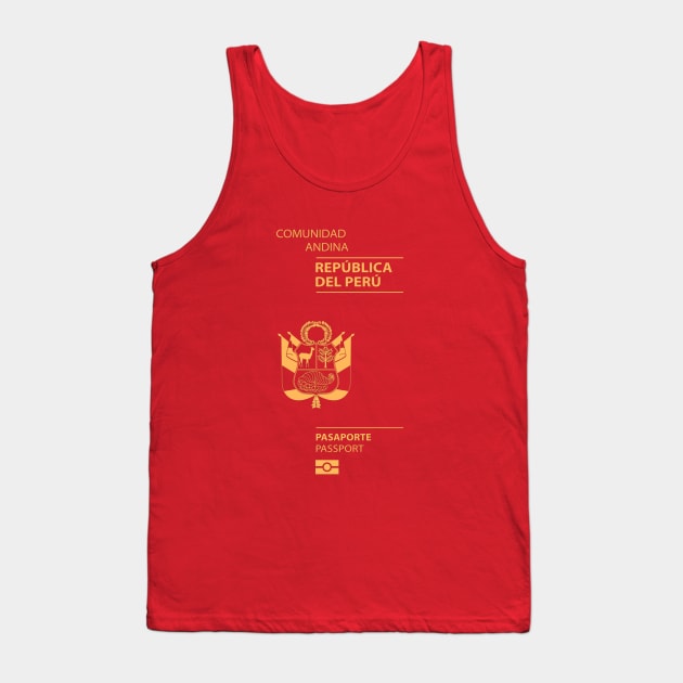 Peru passport Tank Top by Travellers